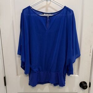 Jennifer Lopez Vibrant Blue Women's Blouse